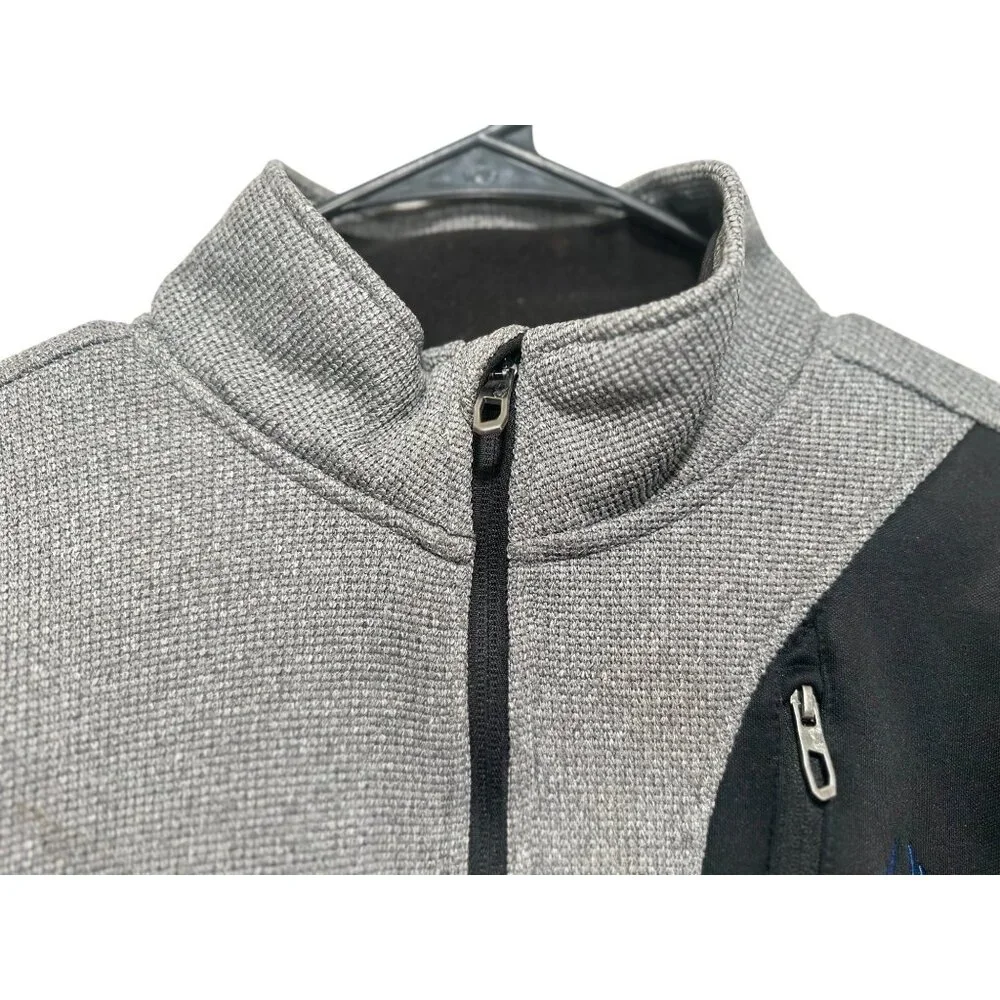 Spyder Raider Polar Tech Jacket Junior Mens XL 18-29 Gray Knit Thermal Outdoors